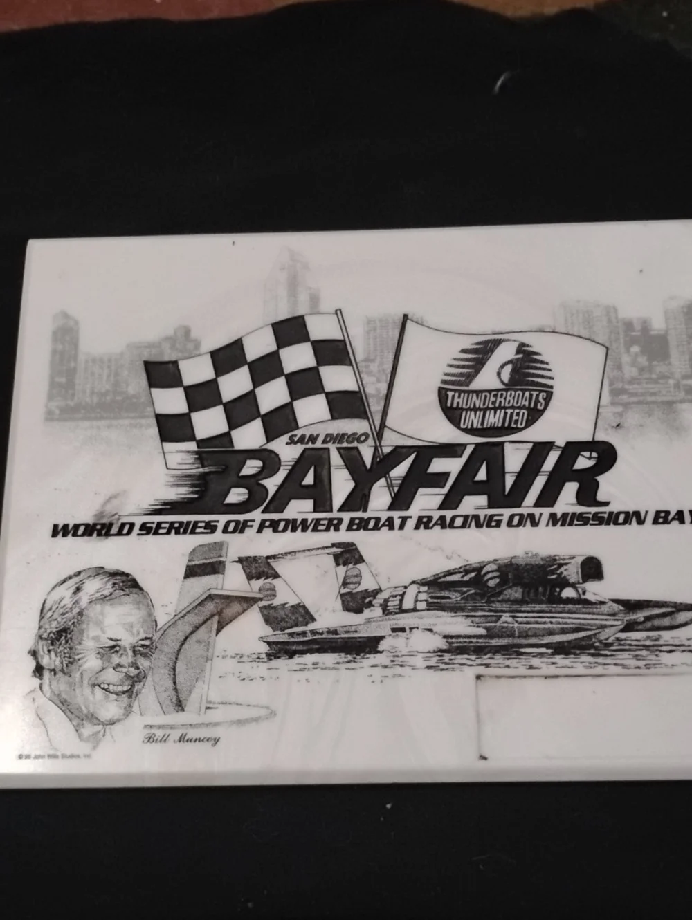 Bayfair White Racing Plaque